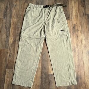 Vintage 90s‎ Y2K Guide Series Convertible Pants Men's Size 36 Beige Hiking 3737